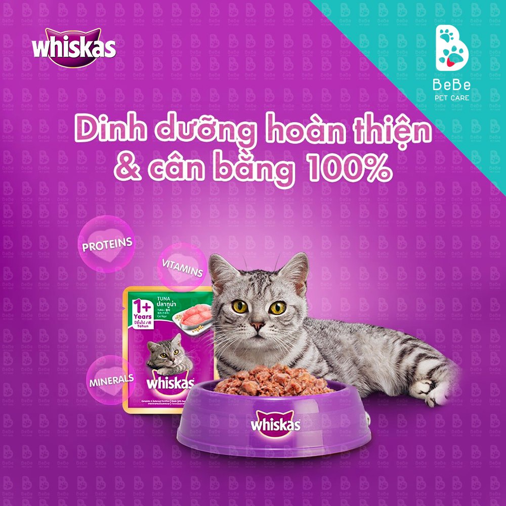 Thức ăn Pate WHISKAS Cho Mèo 85Gr