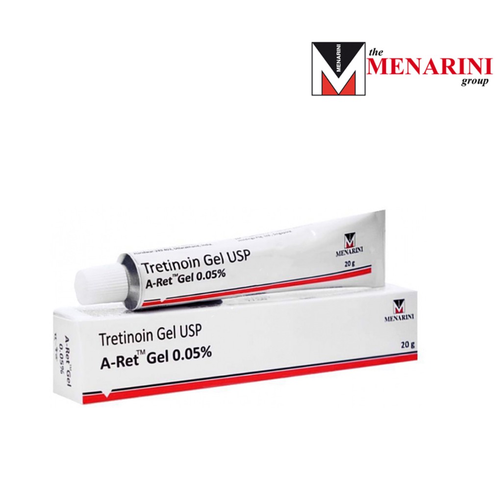 Tretinoin Aret Gel 0,025% 0,05% 0,1% - 20G Cho Da Mụn, Trẻ Hóa Da