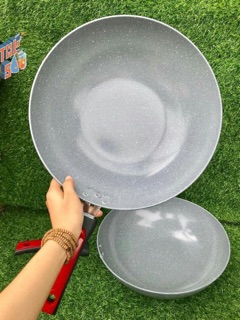 [Sale Dọn Kho] Chảo vân đá CERAMIC sâu lòng 32cm Loại 1