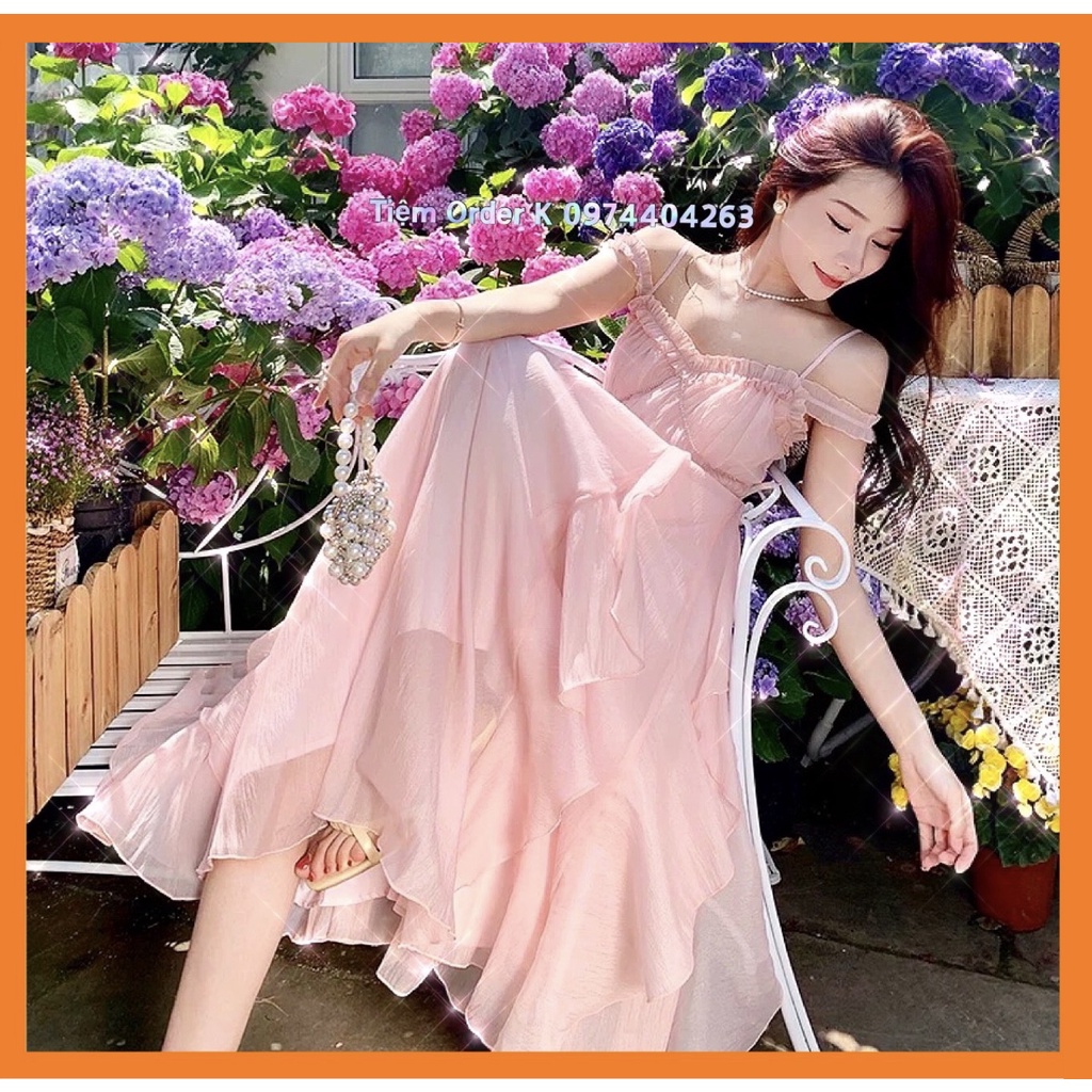 ♥️Đầm,Váy Retro Cổ Điển Hồng Pastel(ảnh thật)Size S->2XL