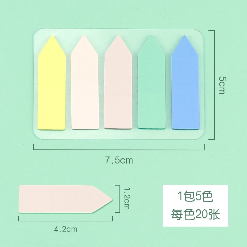 100 giấy dán ghi chú nhiều màu sắc phân loại tiện lợi