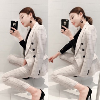 ORDER SALE - Set vest kẻ style sang chảnh có size to XXL - ẢNH THẬT CUỐI BÀI