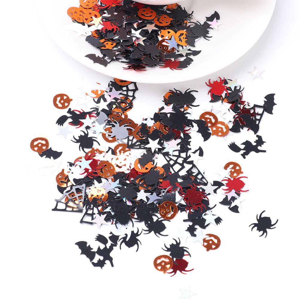 WATTLE Túi 15g Vảy Kim Tuyến Hình Nhện / Mèo / Dơi Trang Trí Tiệc Halloween Mới 20