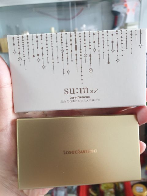 [ GIFT ] Bảng Son lỳ Su:m37 Losec Summa 5 màu Elixir Golden Lipstick mẫu mới 2019