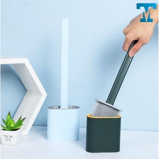 Chổi cọ nhà vệ sinh, cây cọ tolet bồn cầu bằngsilicon kiểu mới có giá đựng dán tường - sạch sẽ tiện dụng - Petpi.giadung