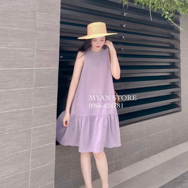 Đầm suông đuôi cá thun xốp 💜