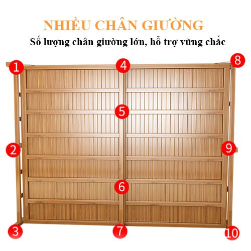 Giường Tre Gấp Gọn Thông Minh, Nằm Thư Giãn 100% Bằng Tre Tự Nhiên, Giường Cho Bà Đẻ Tiện Lợi ... KT 195 x 80/100 cm