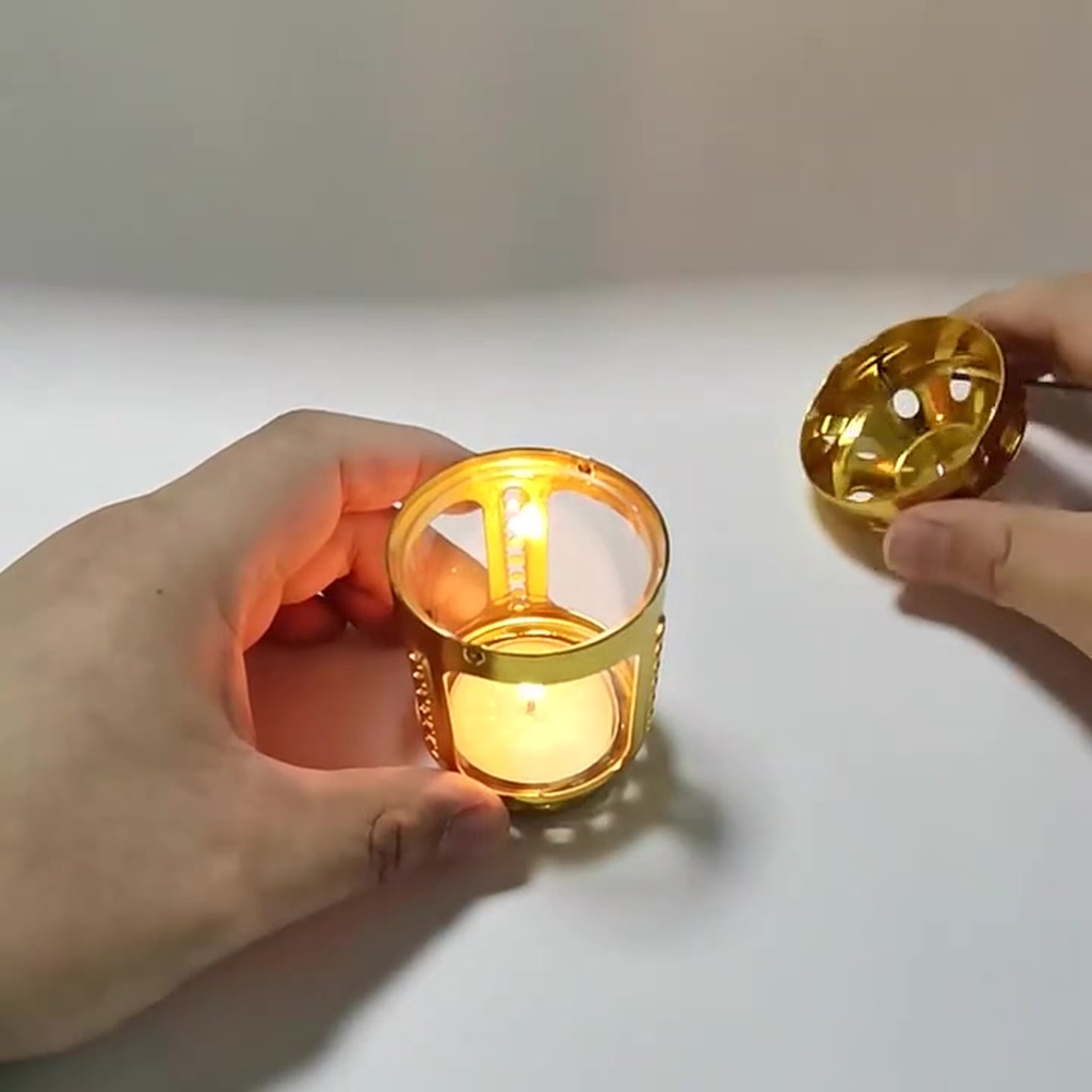 Đèn Lồng Mini Bằng Hợp Kim Nhôm Đồng Thau Dùng Khi Đi Cắm Trại