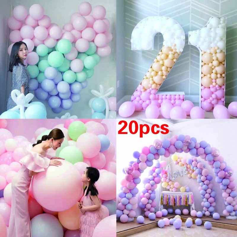 Bóng Bay Màu PASTEL Macaron Size 10 Inch (20 Chiếc Mỗi Gói)