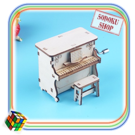Đồ Chơi Lắp Ghép Mô Hình Hộp Nhạc Hình Đàn Piano Cho Bé - Đồ Chơi Giáo Dục Giáo Dục, Đồ Chơi Âm Nhạc 03011