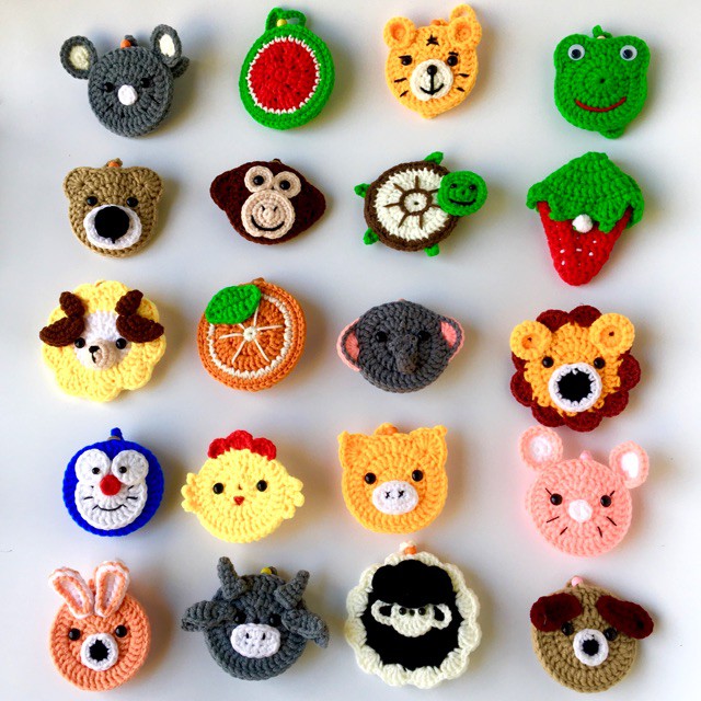 Túi đựng tỏi handmade MS Mombaby móc bằng len cho bé tránh vía, tránh tà xinh xắn, ngộ ngĩnh,dễ thương