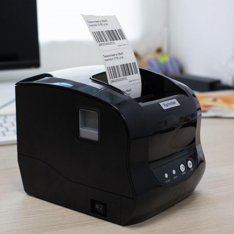 Máy in tem mã vạch Xprinter XP 365B in tem mã vạch sản phẩm, in đơn shopee, in mã vận đơn giao hàng, kết nối mạng