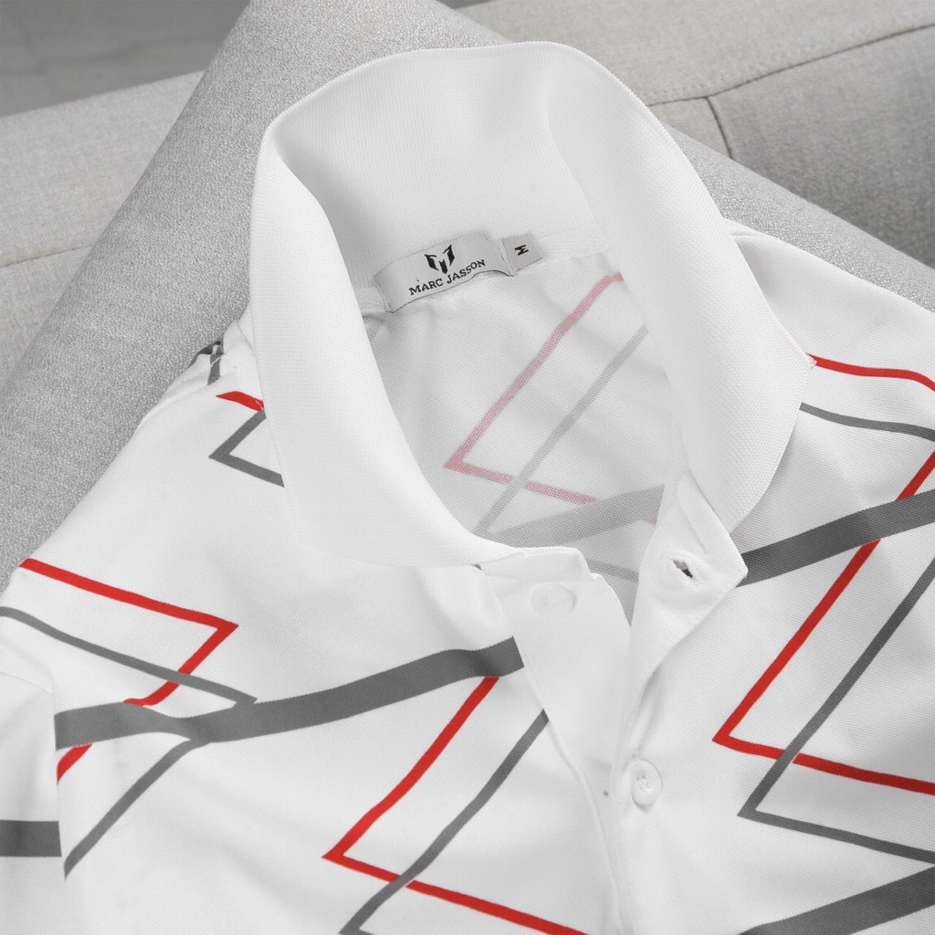 Áo thun polo nam MARC ZIGZAG big size 3XL 90kg, chất liệu cotton Polyamide mềm mịn, thoáng mát