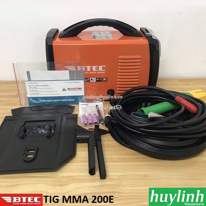 Freeship Máy hàn điện tử Btec TIG MMA 200E - 2 chức năng