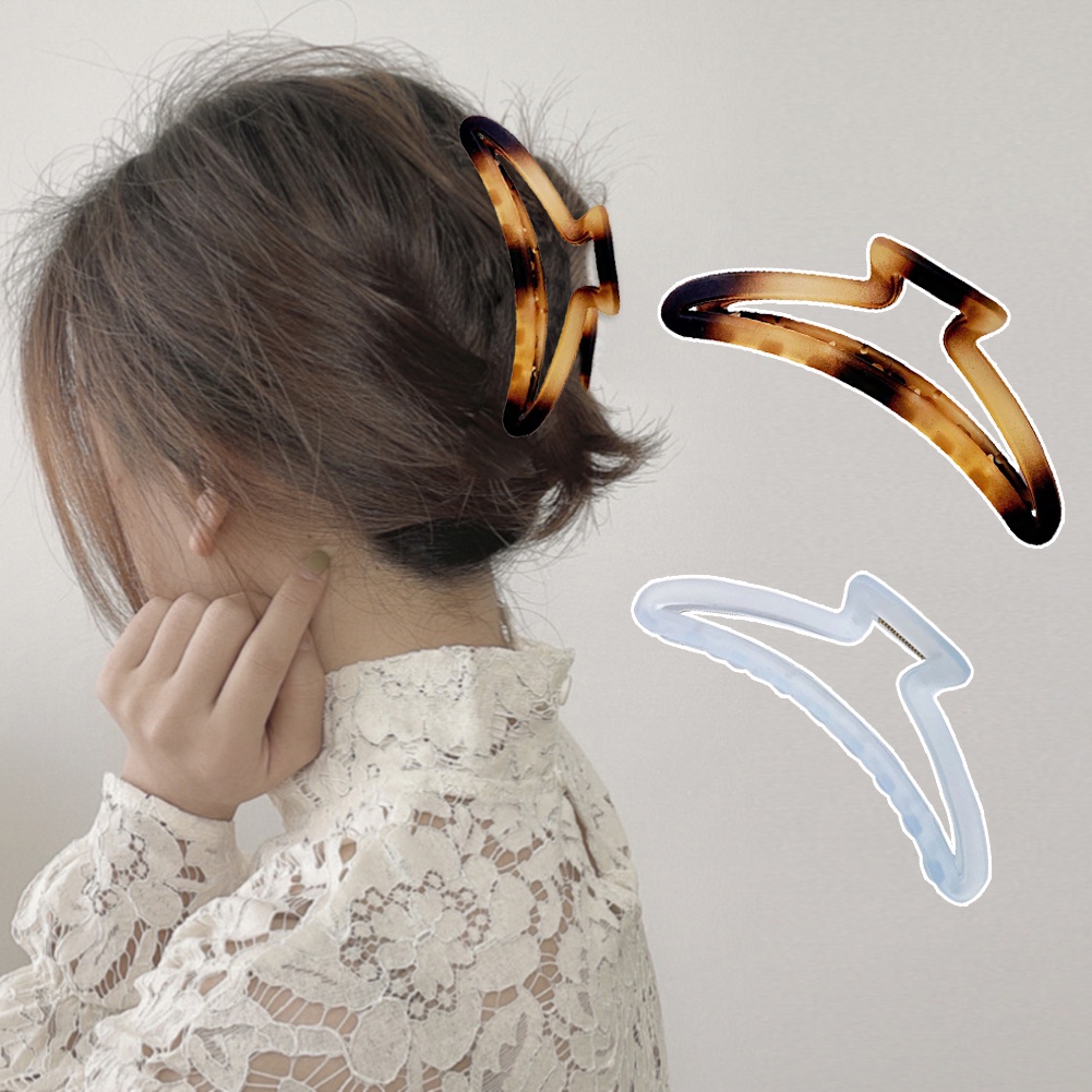 Kẹp Tóc Đuôi Ngựa Cỡ Lớn Thiết Kế Đơn Giản Thời Trang Cho Nữ