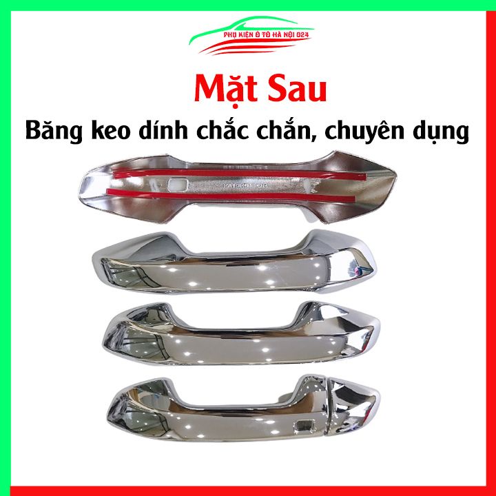 Ốp tay hõm mạ crom Cerato 2019-2022 sáng bóng chống trầy bảo vệ cửa xe ô tô