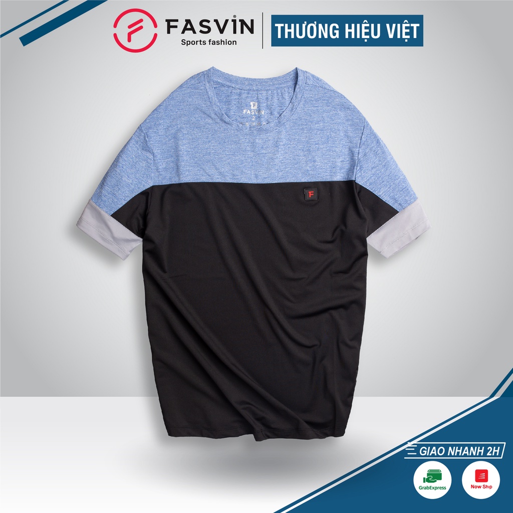 Áo thun thể thao nam Fasvin TS20236.HN chất vải thoáng mát mềm mại