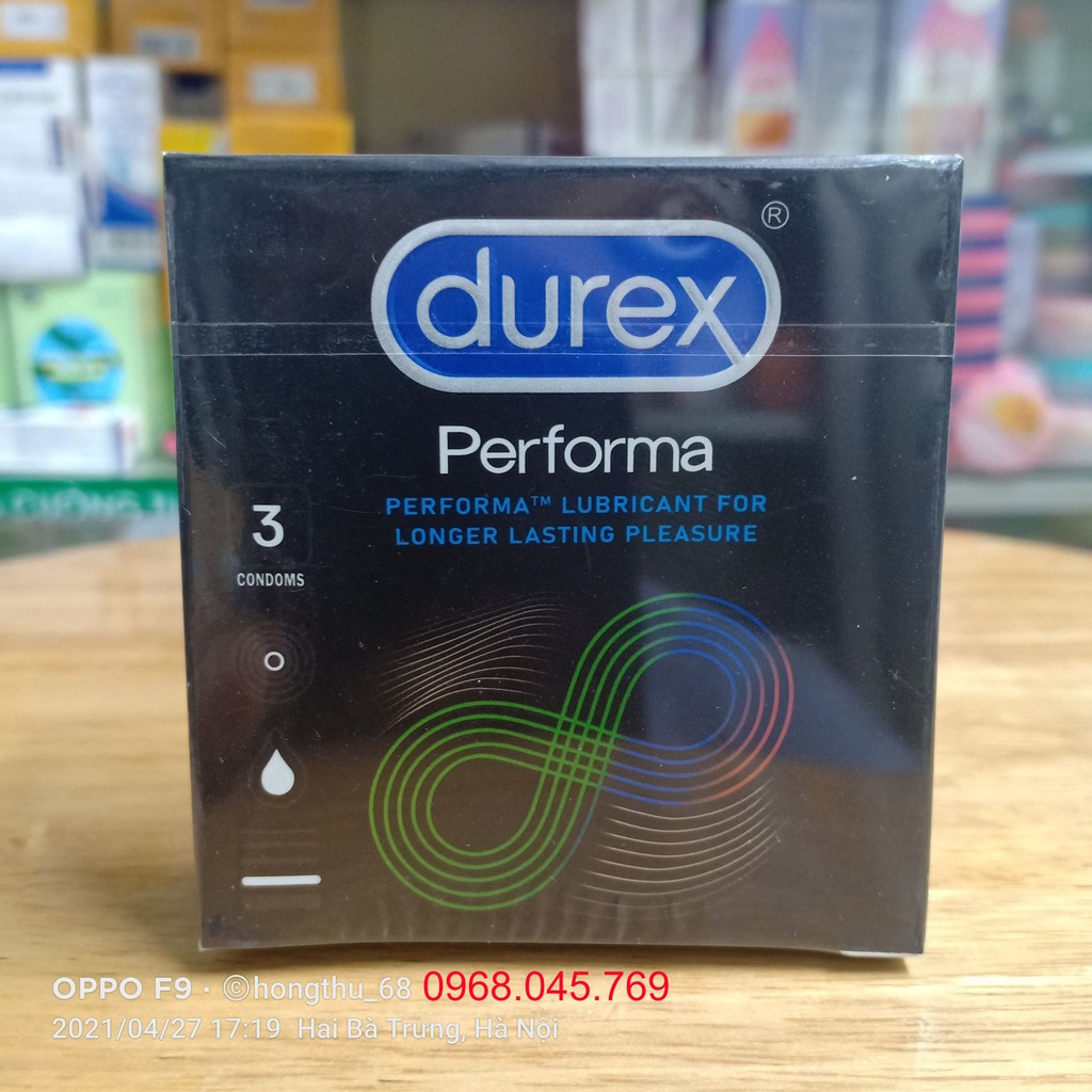 Bao Cao Su Durex Performa Hộp 3 Cái