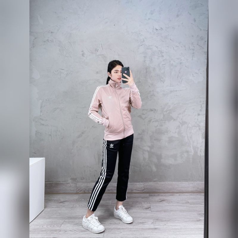 (ảnh thật) Áo Track Jacket Pink chuẩn hàng cambodia