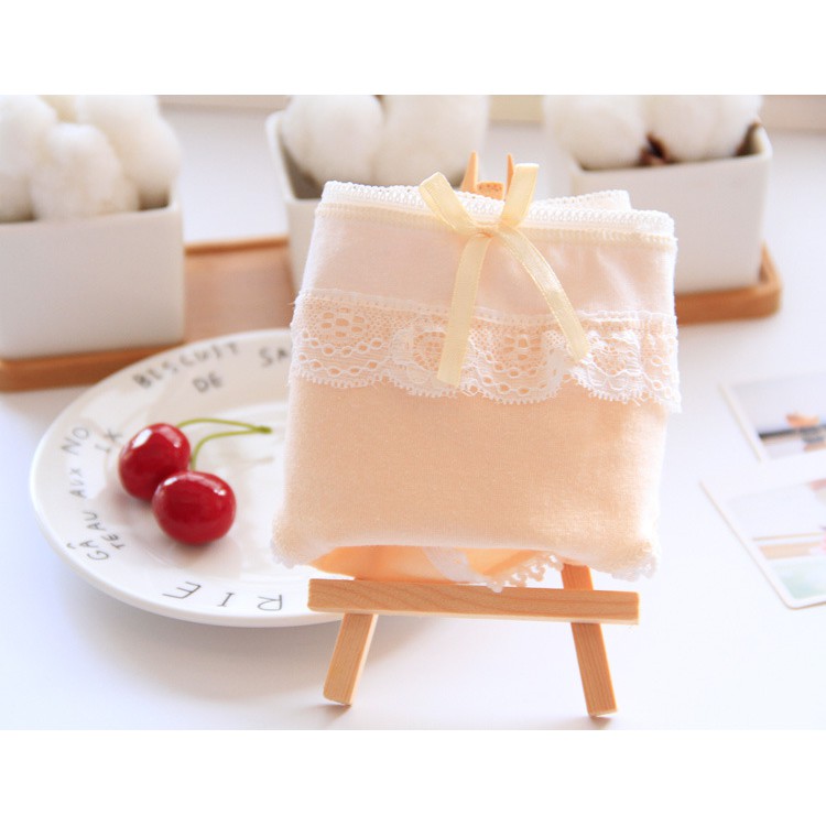 [SIÊU SALE] QUẦN LÓT NỮ COTTON 100% PHỐI VIỀN REN ĐÍNH NƠ ĐIỆU ĐÀ QL33 | BigBuy360 - bigbuy360.vn