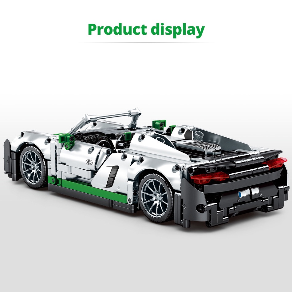 Đồ Chơi Lắp Ráp Kiểu Lego Mô Hình Siêu Xe Porsche 918 Spyder SY8610 Điều Khiển Từ Xa RC Với 1016 PCS Tỉ Lệ 1:14
