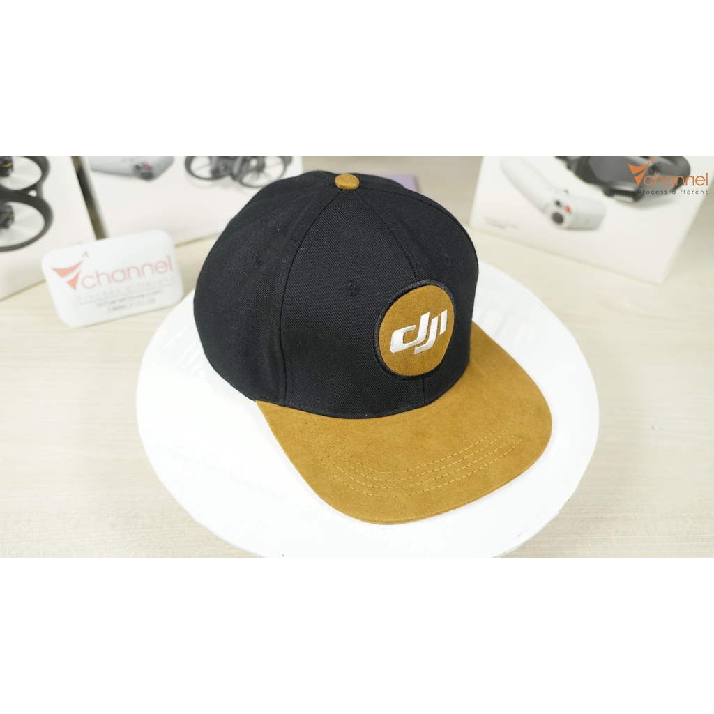 Nón snapback DJI thời trang khaki dày mịn cao cấp