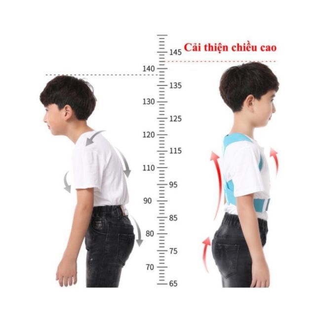 Đai chống gù lưng Trẻ em, Trị lưng Tôm cho bé
