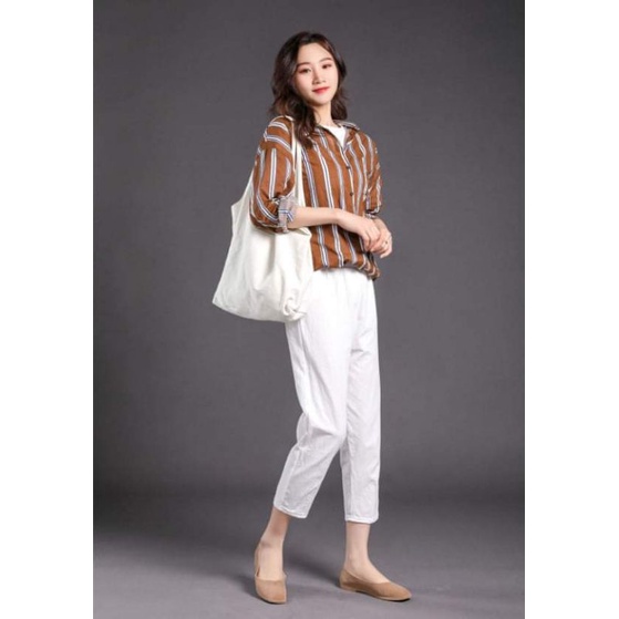 Quần Đũi baggy thái mềm mịn vải thái xước nhẹ măcf cực kì thoải mãi