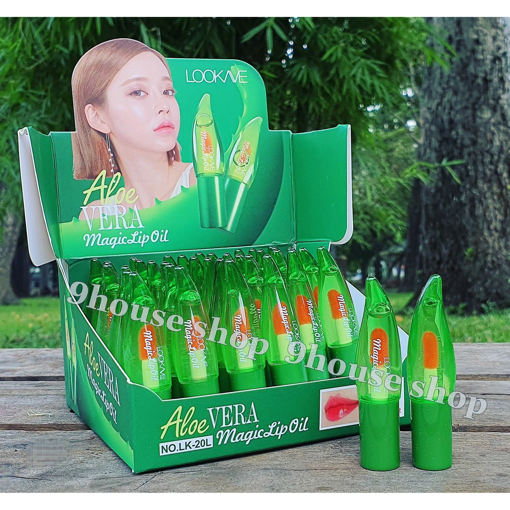 01 Son Dưỡng Môi Nha Đam LOOKAVE ALOE VERA Magic Lip Oil 3gram Thái Lan