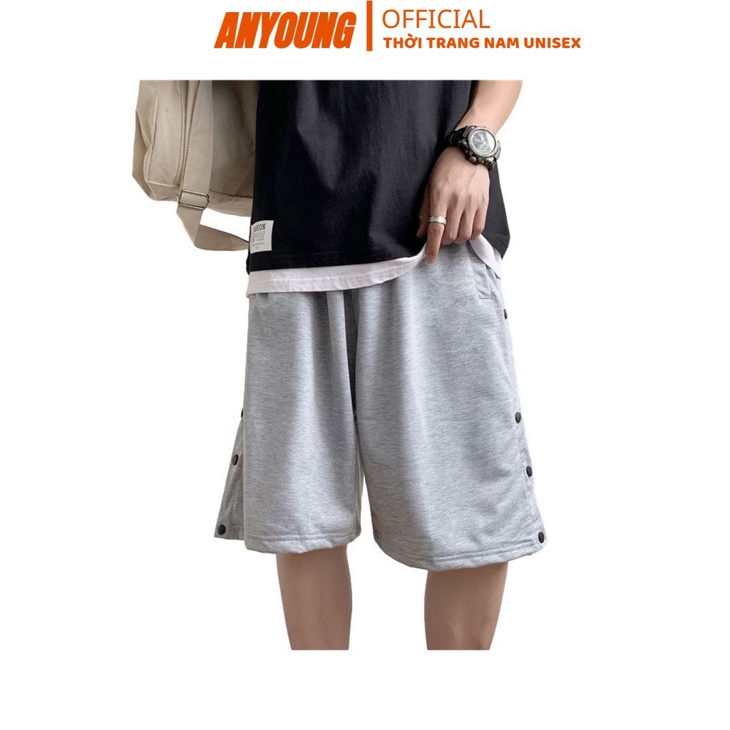 Quần short nam cúc 2 bên- xu hướng thời trang unisex mùa hè 2021QS310