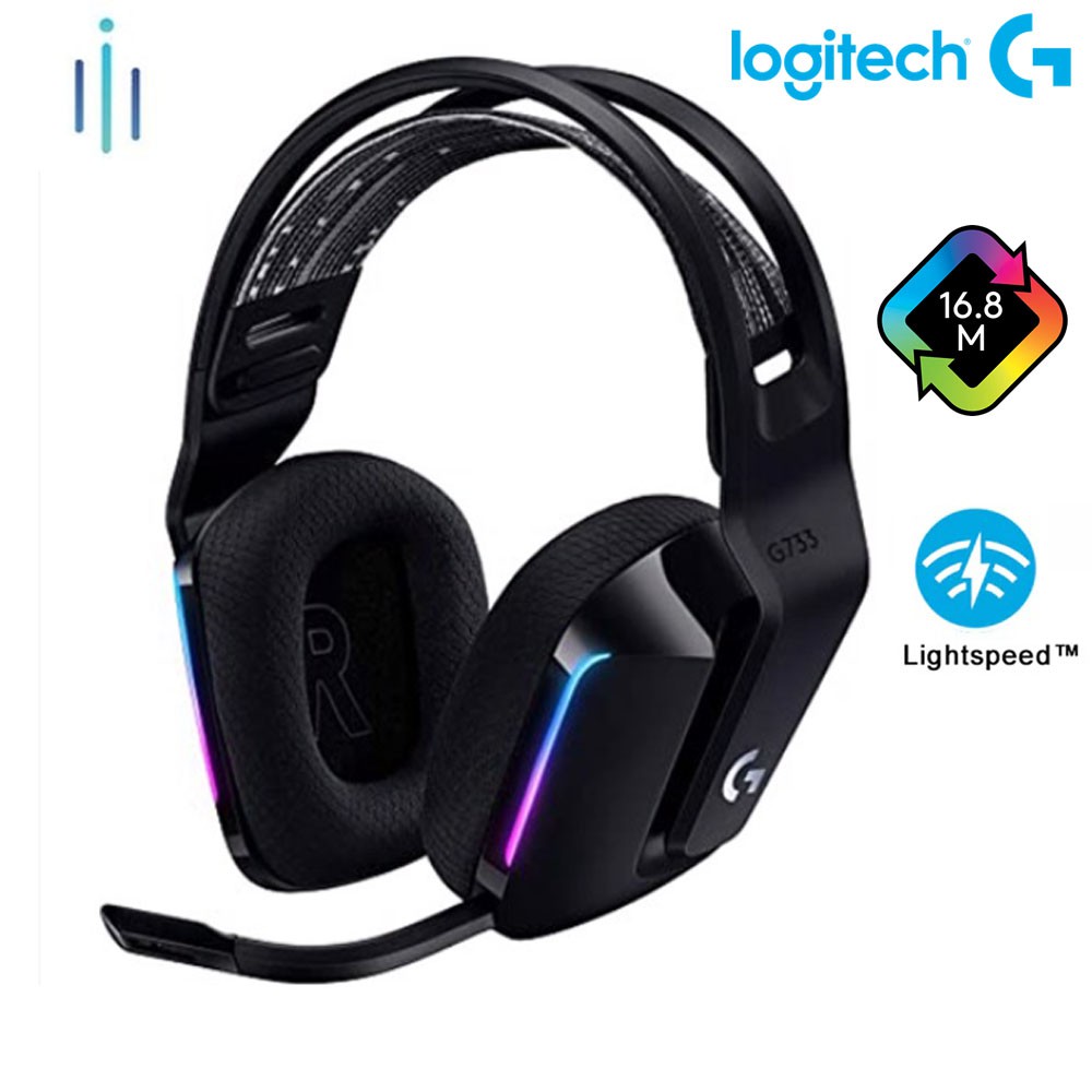 Tai nghe Logitech G733 LIGHTSPEED RGB Wireless (Màu Đen)