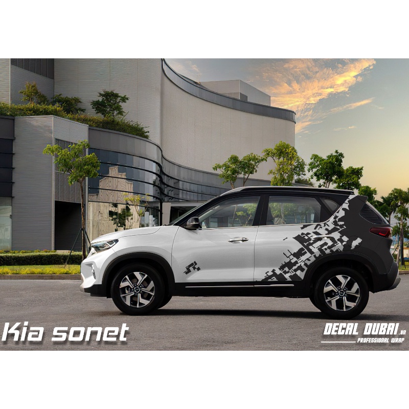 Tem Dán Xe Kia Sonet Mẫu Mới - Tem Xe Sonet theo yêu cầu