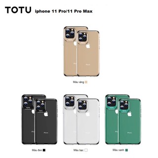 ỐP IPHONE 11 PRO/11 PRO MAX CHỐNG SỐC CHỐNG Ố TRONG SUỐT BẢO VỆ CAMERA CHÍNH HÃNG TOTU