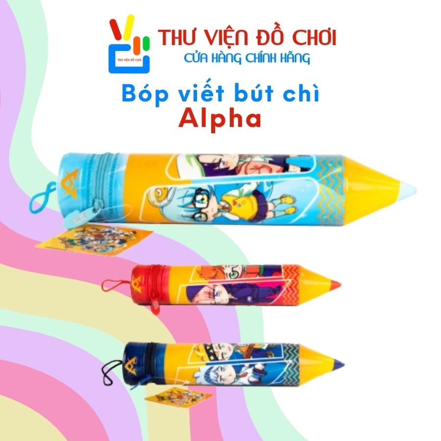 Bóp viết sắc màu Học Viện Alpha HOOHOO HAHA! - Túi bút Mật ngữ THƯ VIỆN ĐỒ CHƠI