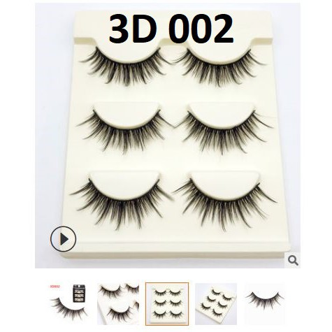 Sỉ Mi chồn 3D 3 đôi Fashion Eyelashes mi giả siêu xinh đủ mã