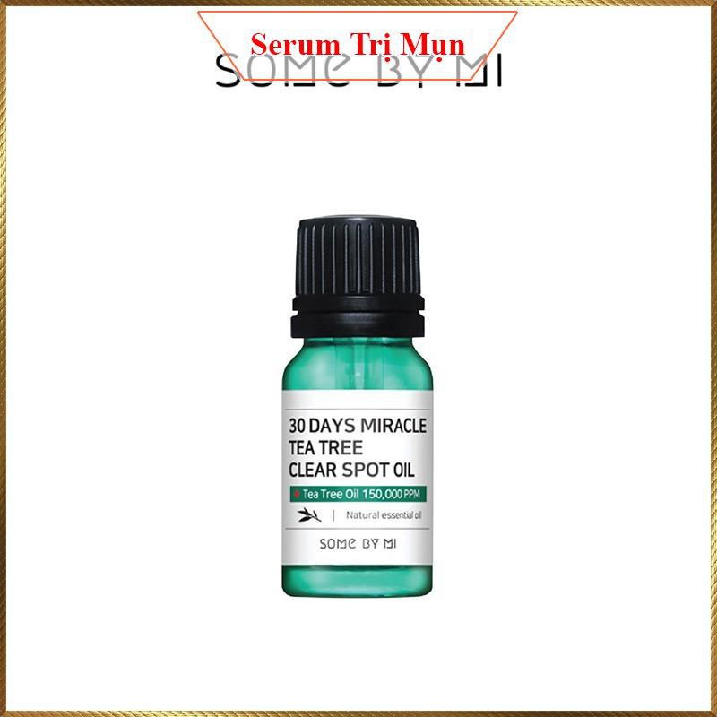 Tinh dầu tràm trà cho da mụn Some By Mi 30 Days Miracle Tea Tree Clear Spot Oil 10ml SMT5