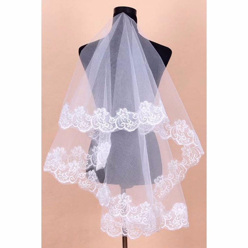 Mạng Che Mặt Phối Ren Cao Cấp Cho Cô Dâu 1.5M