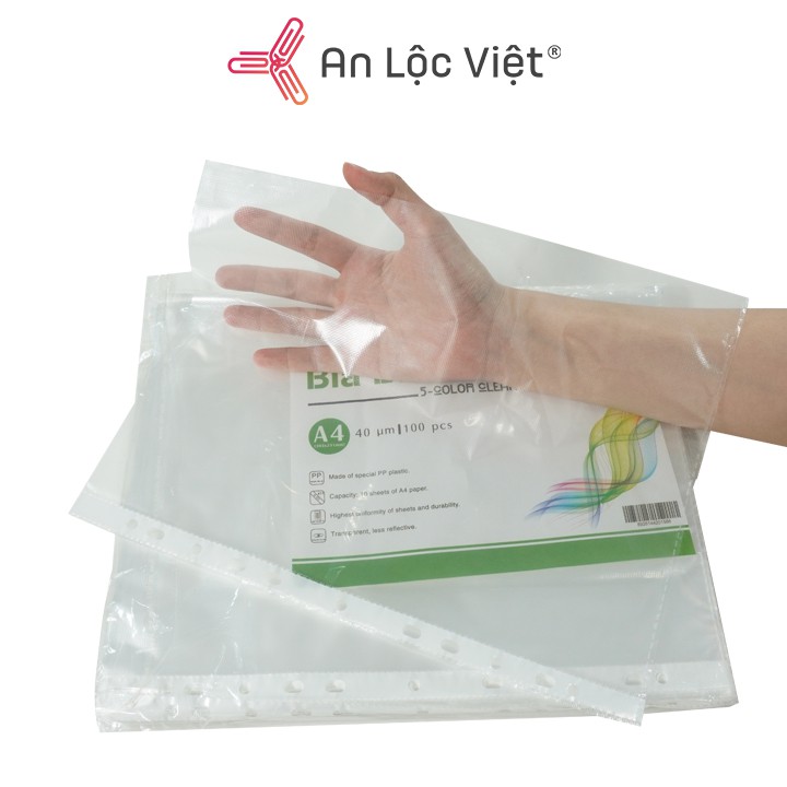 Bìa lỗ - File lỗ ngũ sắc A4 400gr / 460gr (100 tờ)