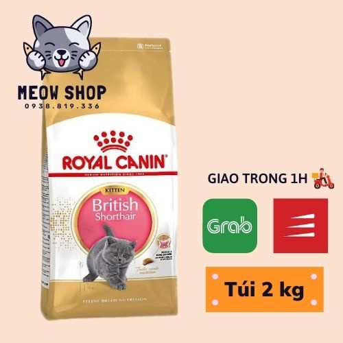 [2kg] Hạt Cho Mèo Con Anh Lông Ngắn Royal Canin British Shorthair Kitten