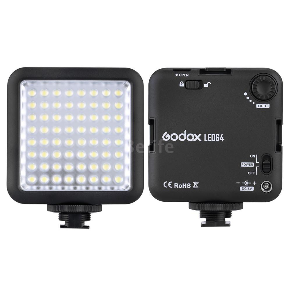 Đèn LED trợ sáng godox led64 dành cho camera DSLR