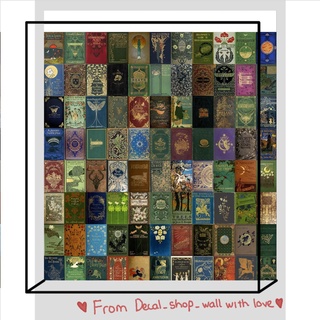 Wall Collage keo sẵng dán tường trang trí decor phòng ngủ - theme Book covers