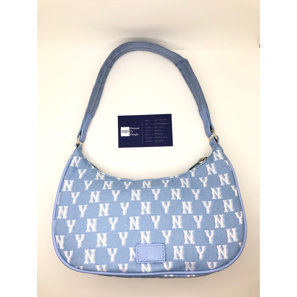 Túi Đeo Vai Bán Nguyệt M.L.B Monogram Hobo Bag NY Yankees Season 2022