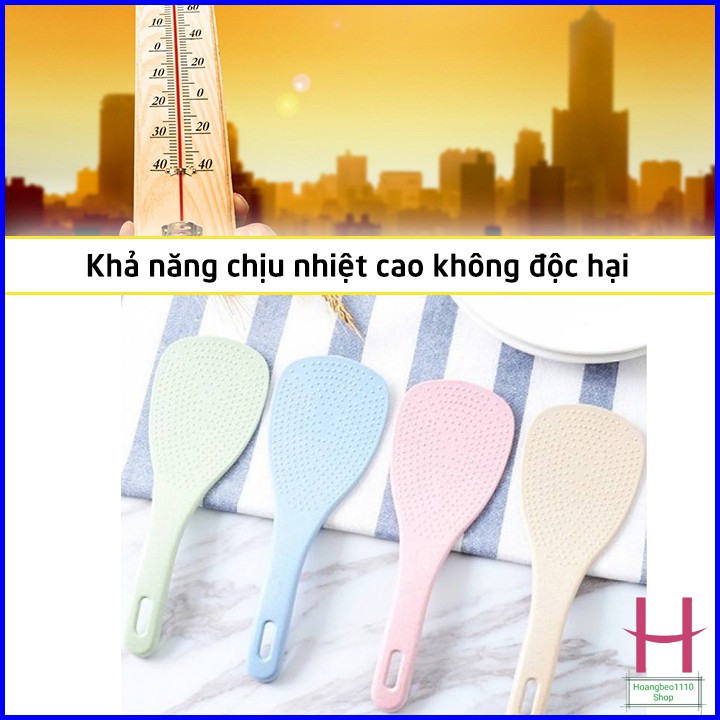 Muôi Thìa Muỗng xới cơm lúa mạch tiện dụng { H }