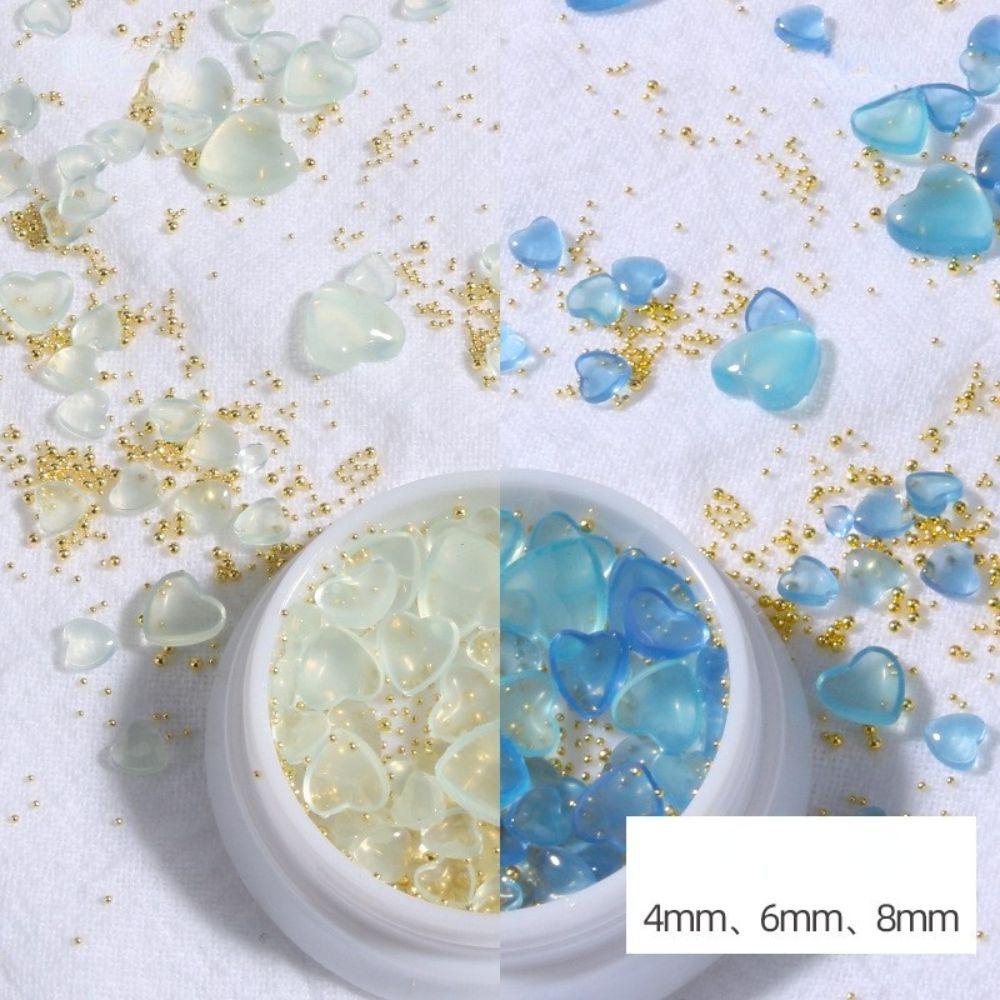 OCEANMAP Hạt Thép 3D Nhiều Màu Đính Móng Nghệ Thuật DIY