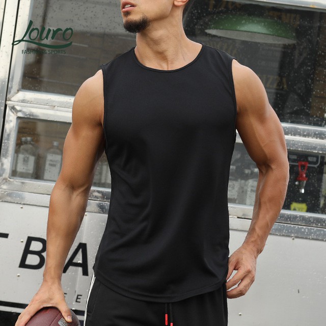 Áo tanktop nam tập gym cơ bản, kiểu áo ba lỗ sát nách cực đẹp, chất liệu thun cotton co giãn 4 chiều - AT201