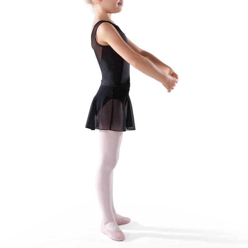 Váy ballet vải voan cho bé gái Decathlon Starever màu đen size 4 Tuổi