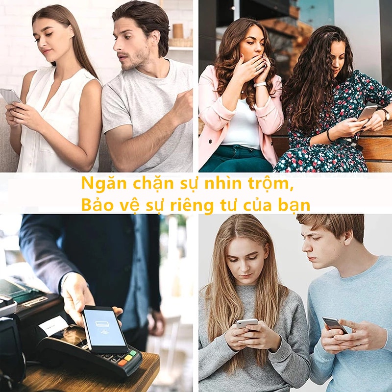 Kính cường lực 9h bảo vệ sự riêng tư chống nhìn lén độ nét cao cho iPhone 11 12 13 Pro max X XS MAX XR 6 6S 7 8 Plus