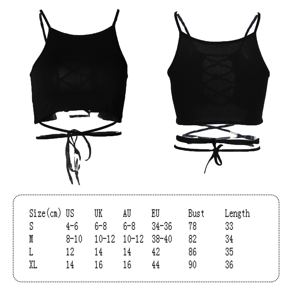 Áo Croptop Dây Đan Chéo Lưng Thiết Kế Quyến Rũ Cho Phái Nữ
