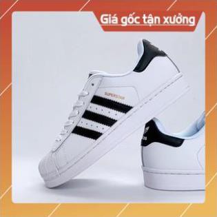 [FreeShip–Hàng Loại A] Giày thể thao Super Star Sò Trắng gót đen FULLBOX,  Giầy sneaker nam nữ trắng đủ size