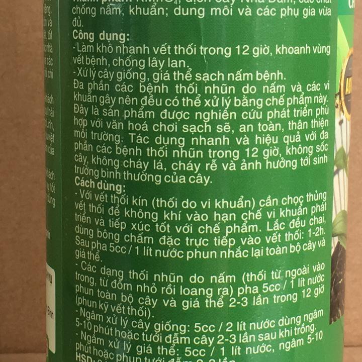 Chế phẩm đặc trị bệnh thối nhũn Ngọc Linh 12H A8VIP cho hoa phong lan, cây cảnh chai 250ml